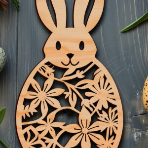 Intra απο ξύλο plywood 3mm-4mm πάχος -  Cricut Πασχαλινό  Δίασταση 4x4 cm INTRAFABR-92120767