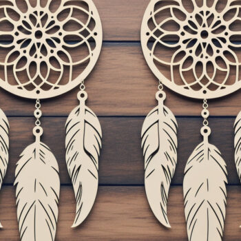 Intra απο ξύλο plywood 3mm-4mm πάχος - Πακέτο  Διακόσμηση με φτερά Cricut Δίασταση 4x4 cm INTRAFABR-84745172 - Image 4