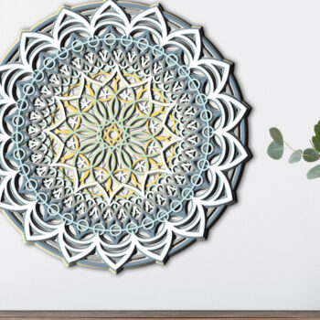Intra απο ξύλο plywood 3mm-4mm πάχος - Αρχεία Cricut Αρχεία MANDALA για Cricut Δίασταση 5x12 cm INTRAFABR-9284206 - Image 4