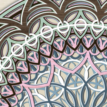 Intra απο ξύλο plywood 3mm-4mm πάχος - Αρχεία Cricut Αρχεία MANDALA για Cricut Δίασταση 5x12 cm INTRAFABR-9284206 - Image 5