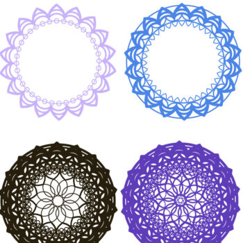 Intra απο ξύλο plywood 3mm-4mm πάχος - Αρχεία Cricut Αρχεία MANDALA για Cricut Δίασταση 5x12 cm INTRAFABR-9284206 - Image 7