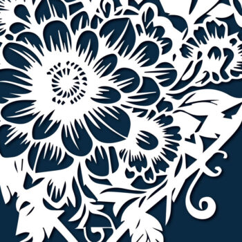 Intra απο ξύλο plywood 3mm-4mm πάχος - Πακέτο υ Cricut Flower Heart  Cut Δίασταση 4x4 cm INTRAFABR-89608691 - Image 5