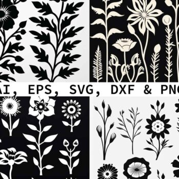 Intra απο ξύλο plywood 3mm-4mm πάχος - Cricut Flowers Paper Cut Bundle Δίασταση 10x15 cm INTRAFABR-80150990 - Image 1