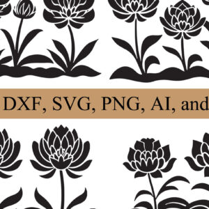 Intra απο ξύλο plywood 3mm-4mm πάχος - Πακέτο υ Cricut Flowers  Cut Δίασταση 30x20 cm INTRAFABR-80786235