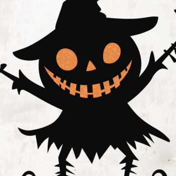 Intra απο ξύλο plywood 3mm-4mm πάχος - Cricut Halloween Χορευτικός Χαρακτήρας Δίασταση 4x4 cm INTRAFABR-107736565 - Image 1