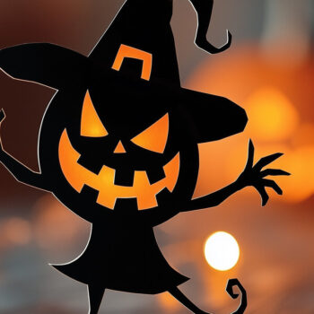 Intra απο ξύλο plywood 3mm-4mm πάχος - Cricut Halloween Χορευτικός Χαρακτήρας Δίασταση 4x4 cm INTRAFABR-107736776 - Image 1