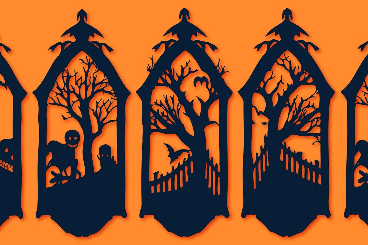 Intra απο ξύλο plywood 3mm-4mm πάχος - Πακέτο Cricut Halloween Decor  Δίασταση 40x50 cm INTRAFABR-78775721