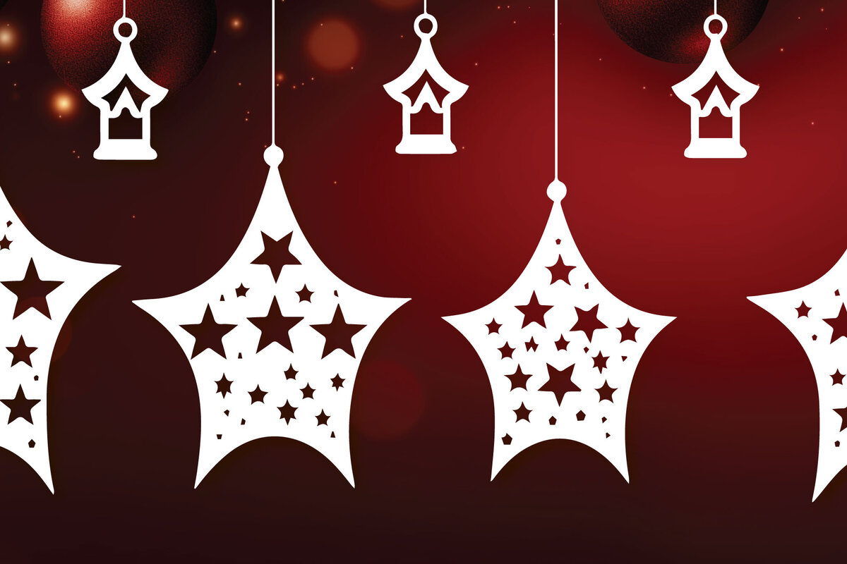 Intra απο ξύλο plywood 3mm-4mm πάχος - Πακέτο Cricut Hanging Holiday Star  Δίασταση 6x6 cm INTRAFABR-82906425