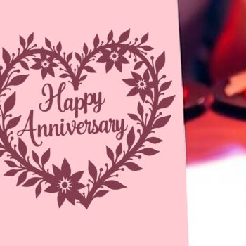 Intra απο ξύλο plywood 3mm-4mm πάχος - Cricut Happy Anniversary Card Δίασταση 20x20 cm INTRAFABR-119775989 - Image 1