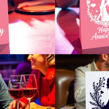 Intra απο ξύλο plywood 3mm-4mm πάχος - Πακέτο  κάρτας Cricut Happy Anniversary Δίασταση 20x20 cm INTRAFABR-119820805 - Image 1