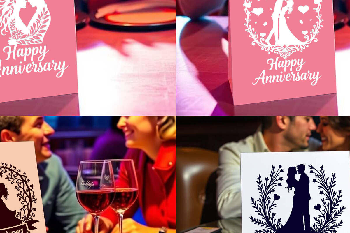 Intra απο ξύλο plywood 3mm-4mm πάχος - Πακέτο  κάρτας Cricut Happy Anniversary Δίασταση 20x20 cm INTRAFABR-119820805