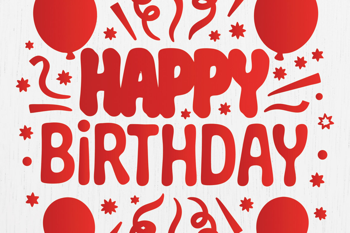 Intra απο ξύλο plywood 3mm-4mm πάχος - Cricut Happy Birthday Card  Design 12 Δίασταση 20x20 cm INTRAFABR-121407669