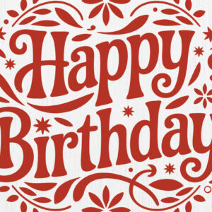 Intra απο ξύλο plywood 3mm-4mm πάχος - Cricut Happy Birthday Card  Design 2 Δίασταση 20x20 cm INTRAFABR-121214523