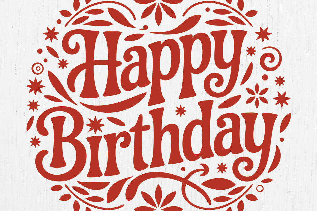 Intra απο ξύλο plywood 3mm-4mm πάχος - Cricut Happy Birthday Card  Design 2 Δίασταση 20x20 cm INTRAFABR-121214523