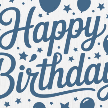 Intra απο ξύλο plywood 3mm-4mm πάχος - Cricut Happy Birthday Card Design 8 Δίασταση 20x20 cm INTRAFABR-121299068 - Image 1