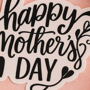 Intra απο ξύλο plywood 3mm-4mm πάχος - Cricut Happy Mother Day  Cut  Δίασταση 20x20 cm INTRAFABR-120152754