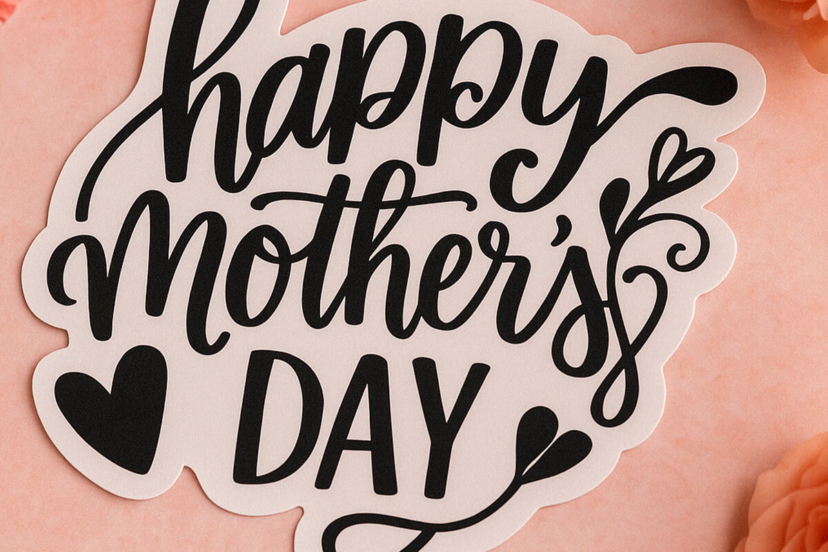 Intra απο ξύλο plywood 3mm-4mm πάχος - Cricut Happy Mother Day  Cut  Δίασταση 20x20 cm INTRAFABR-120152754