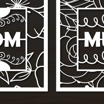 Intra απο ξύλο plywood 3mm-4mm πάχος - Πακέτο Cricut Happy Mother's Day Δίασταση 20x20 cm INTRAFABR-69226857 - Image 4