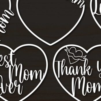 Intra απο ξύλο plywood 3mm-4mm πάχος - Πακέτο Cricut Happy Mother's Day Δίασταση 20x20 cm INTRAFABR-69226857 - Image 5