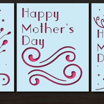 Intra απο ξύλο plywood 3mm-4mm πάχος - Πακέτο Cricut Happy Mother's Day Δίασταση 20x20 cm INTRAFABR-69226857 - Image 8