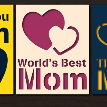 Intra απο ξύλο plywood 3mm-4mm πάχος - Πακέτο Cricut Happy Mother's Day Δίασταση 20x20 cm INTRAFABR-69226857 - Image 9