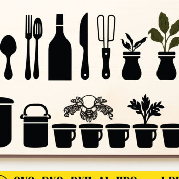 Intra απο ξύλο plywood 3mm-4mm πάχος - Πακέτο Cricut Kitchen Decor  Δίασταση 40x50 cm INTRAFABR-82770970 - Image 1