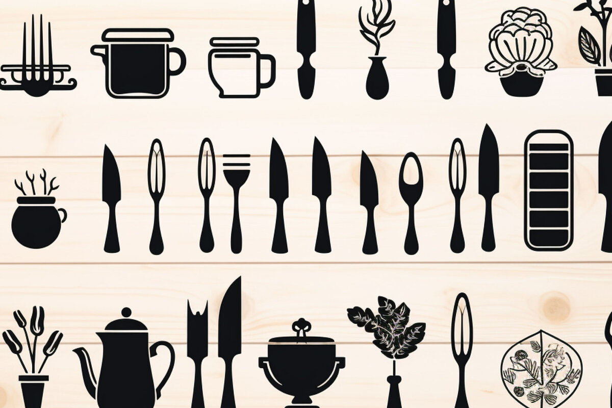 Intra απο ξύλο plywood 3mm-4mm πάχος - Πακέτο Cricut Kitchen Decor  Δίασταση 40x50 cm INTRAFABR-82768150