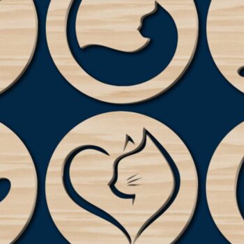 Intra απο ξύλο plywood 3mm-4mm πάχος - Πακέτο  Cricut/Cut Cat Decor Δίασταση 20x20 cm INTRAFABR-75993013 - Image 1