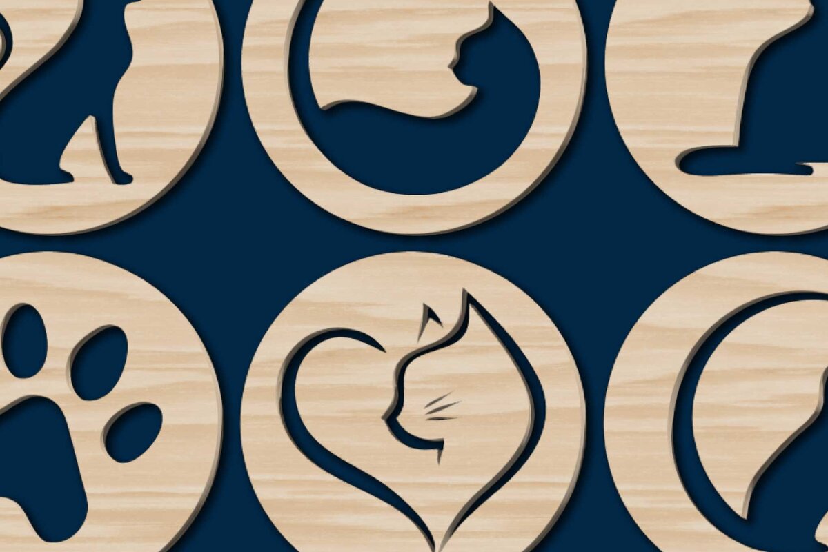 Intra απο ξύλο plywood 3mm-4mm πάχος - Πακέτο  Cricut/Cut Cat Decor Δίασταση 20x20 cm INTRAFABR-75993013