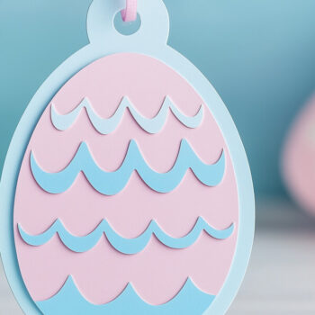 Intra απο ξύλο plywood 3mm-4mm πάχος - Πασχαλινά αυγά με στρώσεις Cricut Ετικέτα  Cut F Δίασταση 4x4 cm INTRAFABR-118193905 - Image 1