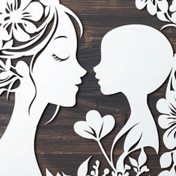 Intra απο ξύλο plywood 3mm-4mm πάχος - Cricut Cut για την Ημέρα της Μητέρας Δίασταση 20x20 cm INTRAFABR-116591228 - Image 1