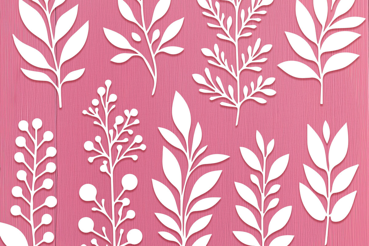 Intra απο ξύλο plywood 3mm-4mm πάχος -  Cricut Natural Shapes Plant  Cut File Δίασταση 40x50 cm INTRAFABR-115693211