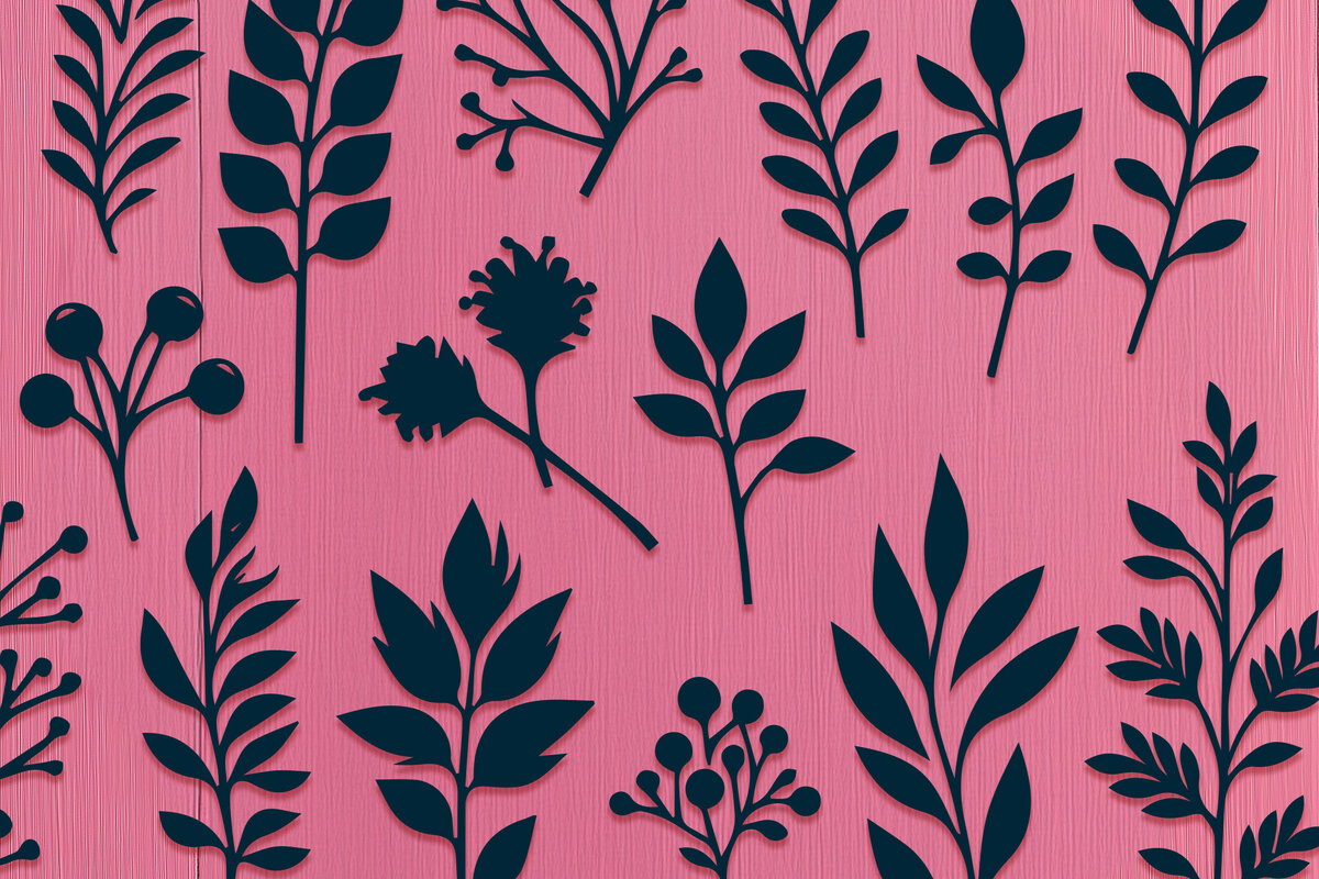 Intra απο ξύλο plywood 3mm-4mm πάχος -  Cricut Natural Shapes Plant  Cut File Δίασταση 40x50 cm INTRAFABR-115694496