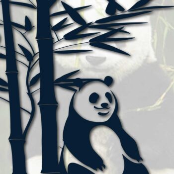 Intra απο ξύλο plywood 3mm-4mm πάχος - Cricut Panda με Bamboo  Bundle Δίασταση 20x20 cm INTRAFABR-68642107 - Image 3
