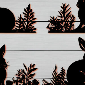 Intra απο ξύλο plywood 3mm-4mm πάχος - Πακέτο Cricut Paper Craft Rabbit  Δίασταση 4x4 cm INTRAFABR-89586547