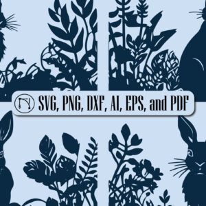 Intra απο ξύλο plywood 3mm-4mm πάχος - Πακέτο Cricut Paper Craft Rabbit  Δίασταση 4x4 cm INTRAFABR-89586842