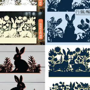 Intra απο ξύλο plywood 3mm-4mm πάχος - Πακέτο Cricut Paper Craft Rabbit  Δίασταση 4x4 cm INTRAFABR-89587100