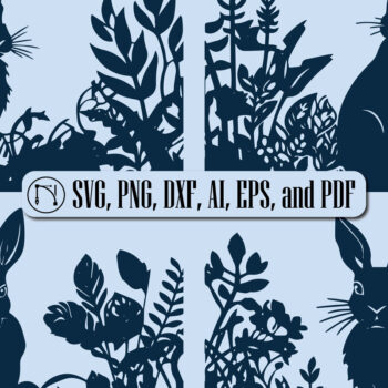 Intra απο ξύλο plywood 3mm-4mm πάχος - Πακέτο Cricut Paper Craft Rabbit  Δίασταση 4x4 cm INTRAFABR-89587100 - Image 5