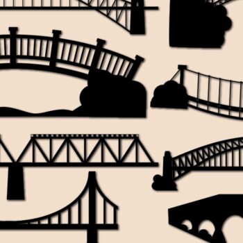 Intra απο ξύλο plywood 3mm-4mm πάχος - Πακέτο Cricut Paper Cut Bridge  Δίασταση 30x20 cm INTRAFABR-77588125 - Image 1