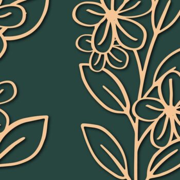 Intra απο ξύλο plywood 3mm-4mm πάχος - Cricut Paper Cut Floral Bundle Δίασταση 25x25 cm INTRAFABR-66097777 - Image 1