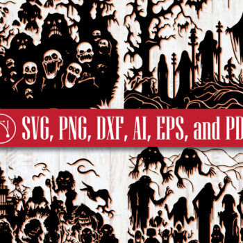 Intra απο ξύλο plywood 3mm-4mm πάχος - Πακέτο  για Halloween Paper Cricut Δίασταση 15x15 cm INTRAFABR-81187317 - Image 5