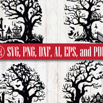 Intra απο ξύλο plywood 3mm-4mm πάχος - Πακέτο  για Halloween Paper Cricut Δίασταση 15x15 cm INTRAFABR-81187317 - Image 10