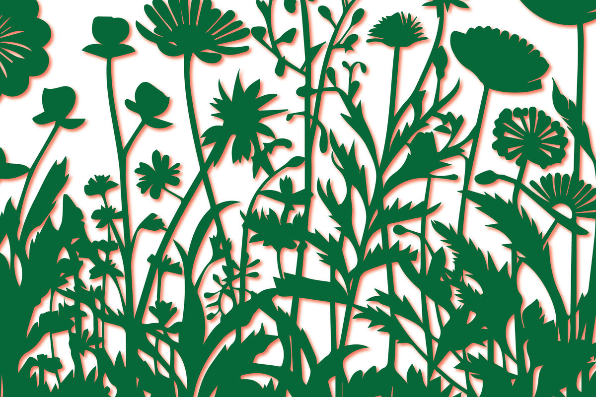 Intra απο ξύλο plywood 3mm-4mm πάχος - Πακέτο  με χαρτί Cricut Cut Wild Flowers Δίασταση 30x20 cm INTRAFABR-89285305