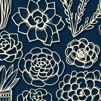 Intra απο ξύλο plywood 3mm-4mm πάχος - Cricut SUCCULENTS Cut File Bundle Δίασταση 10x15 cm INTRAFABR-89504624 - Image 1