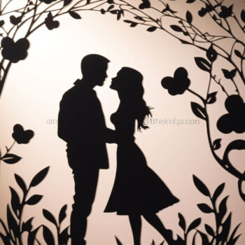 Intra απο ξύλο plywood 3mm-4mm πάχος - Πακέτο Cricut Valentine Couple  Δίασταση 4x4 cm INTRAFABR-86082298 - Image 9