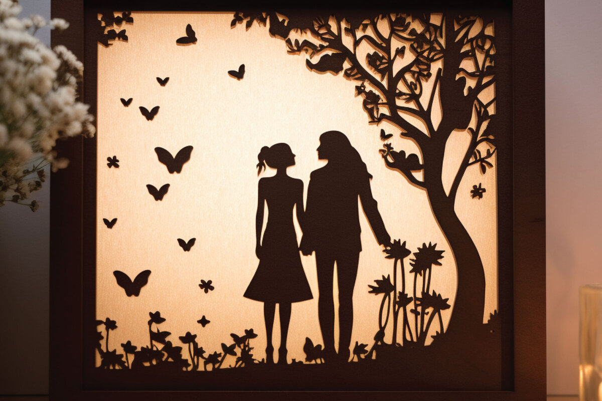 Intra απο ξύλο plywood 3mm-4mm πάχος - Πακέτο Cricut Valentine Decor  Δίασταση 4x4 cm INTRAFABR-86040701