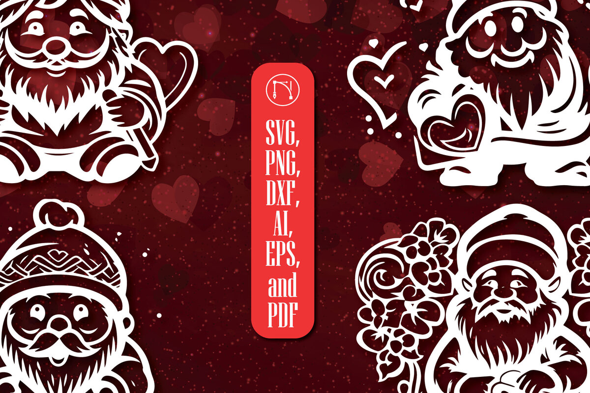 Intra απο ξύλο plywood 3mm-4mm πάχος - Πακέτο Cricut Valentine Gnome  Δίασταση 4x4 cm INTRAFABR-86701816