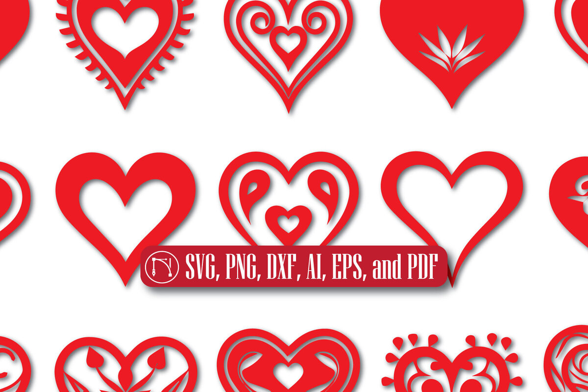 Intra απο ξύλο plywood 3mm-4mm πάχος - Πακέτο Cricut Valentine Heart  Δίασταση 4x4 cm INTRAFABR-85988370