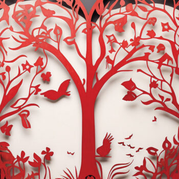 Intra απο ξύλο plywood 3mm-4mm πάχος - Cricut Valentine σχέδιο κοπής με λέιζερ Δίασταση 4x4 cm INTRAFABR-88740636 - Image 1