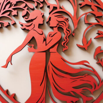 Intra απο ξύλο plywood 3mm-4mm πάχος - Σχέδια Cricut Valentine Cut Laser Δίασταση 4x4 cm INTRAFABR-88770460 - Image 1